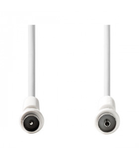 Nedis kaabel coax otsik-coax pesa, valge 2m