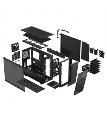 Fractal Design Meshify 2 Light Tempered Glass Black