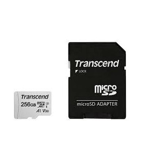Transcend Memory microSDXC 256GB W/ADAP/C10 TS256GUSD300S-A