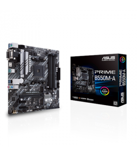 Asus PRIME B550M-A Processor family AMD, Processor socket AM4, DDR4, Memory slots 4, Supported hard disk drive interfaces M.2, S