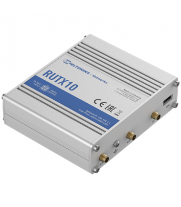 Teltonika Industrial Router  RUTX10 802.11ac, 867 Mbit/s, 10/100/1000 Mbit/s, Ethernet LAN (RJ-45) ports 4, 1, Bluetooth LE