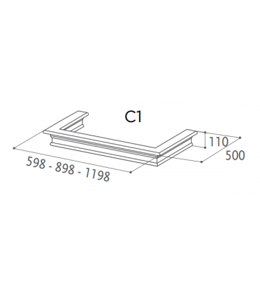 Faber KIT FRAME RANCH/AGORA 90 C1 ASH RAW