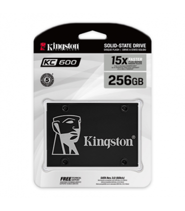 Kingston KC600 256 GB, SSD form factor 2.5"