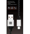 REAL-EL USB-A Type-C Leather, 1m