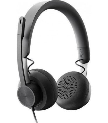 Logitech HEADSET ZONE WIRED/DARK GREY 981-000875