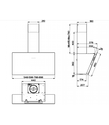 Faber Tweet EV8 LED BK A55