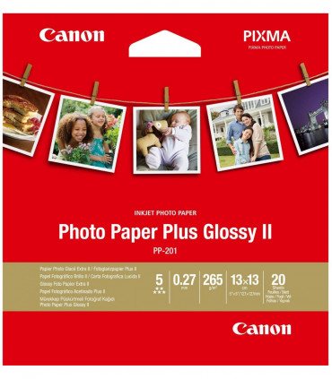 Canon PP-201 läikiv fotopaber 13x13cm, 20 lehte