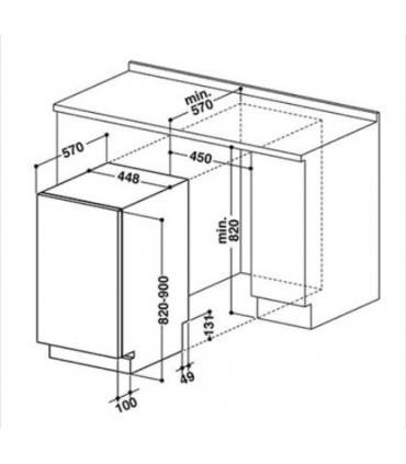 Whirlpool WSIC 3M17 45 cm
