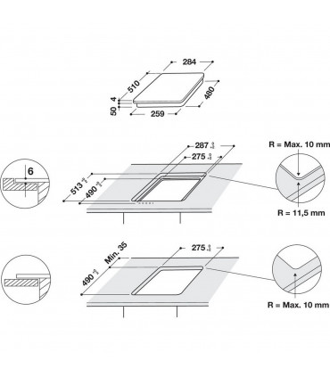 Whirlpool WS Q0530 NE domino induktsioon
