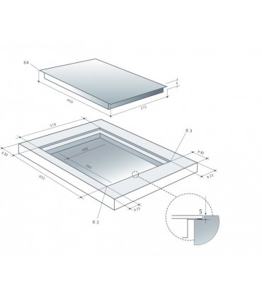 De Dietrich DPI7584X Built-in induction hob