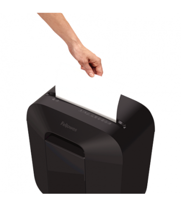 Fellowes Powershred LX25M Black, 11.5 L, Credit cards shredding, Mini-Cut Shredder, Paper handling standard/output 6 sheets per