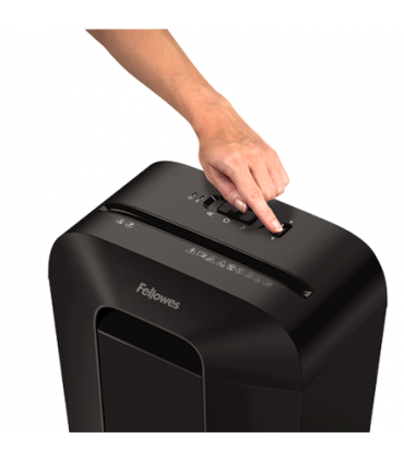 Fellowes Powershred LX41 Black, 17 L, Credit cards shredding, Mini-Cut Shredder, Paper handling standard/output 8 sheets per pas