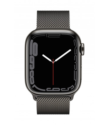 Apple Watch 7 GPS+LTE, 41mm, roostevaba korpus ja hall metallrihm