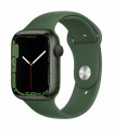 Apple Watch 7 GPS, 45mm roheline silikoonrihm