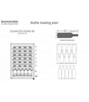 Wine cabinet Dunavox DXFH-48.130