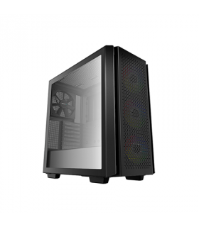 Deepcool MID TOWER CASE CG560 Side window, Black, Mid-Tower, Power supply included No
