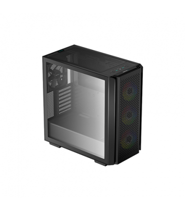 Deepcool MID TOWER CASE CG560 Side window, Black, Mid-Tower, Power supply included No