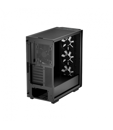 Deepcool MID TOWER CASE CG560 Side window, Black, Mid-Tower, Power supply included No