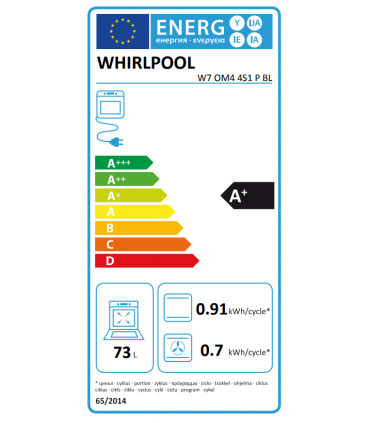 Whirlpool W7 OM4 4S1 P BL