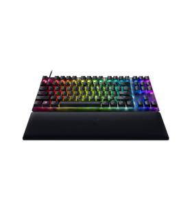 Razer Huntsman V2 Tenkeyless, Optical Gaming Keyboard, RGB LED light, US, Black, Wired, Clicky Purple Switch