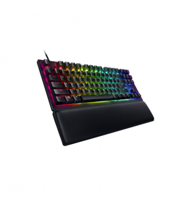 Razer Huntsman V2 Tenkeyless, Optical Gaming Keyboard, RGB LED light, US, Black, Wired, Clicky Purple Switch