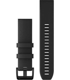 Garmin kellarihm QuickFit 22mm, must silikoon/stainless steel