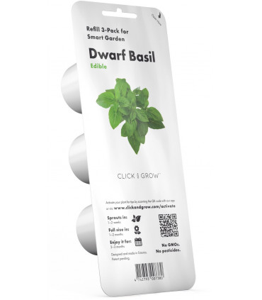 Click & Grow Smart Garden refill Kääbusbasiilik 3tk