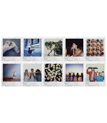 Fujifilm Instax Square 1x10 White Marble