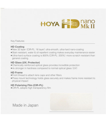 Hoya filter ringpolarisatsioon HD Nano Mk II 55mm