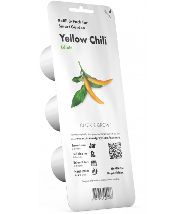 Click & Grow Smart Garden refill Kollane tšilli 3tk