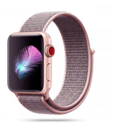 Tech-Protect kellarihm Nylon Apple Watch 38/40mm, pink sand