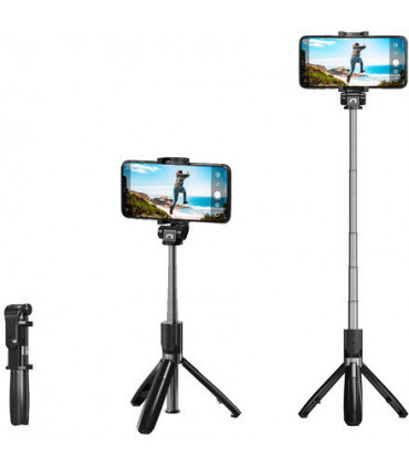 Natec käsistatiiv-statiiv Alvito BT, must