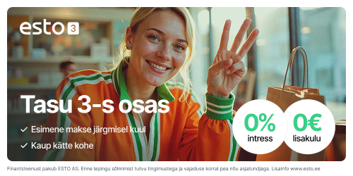 Esto maksa kolmes osas