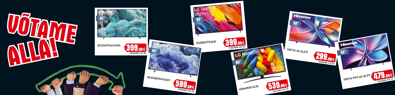 Võtame alla telerid