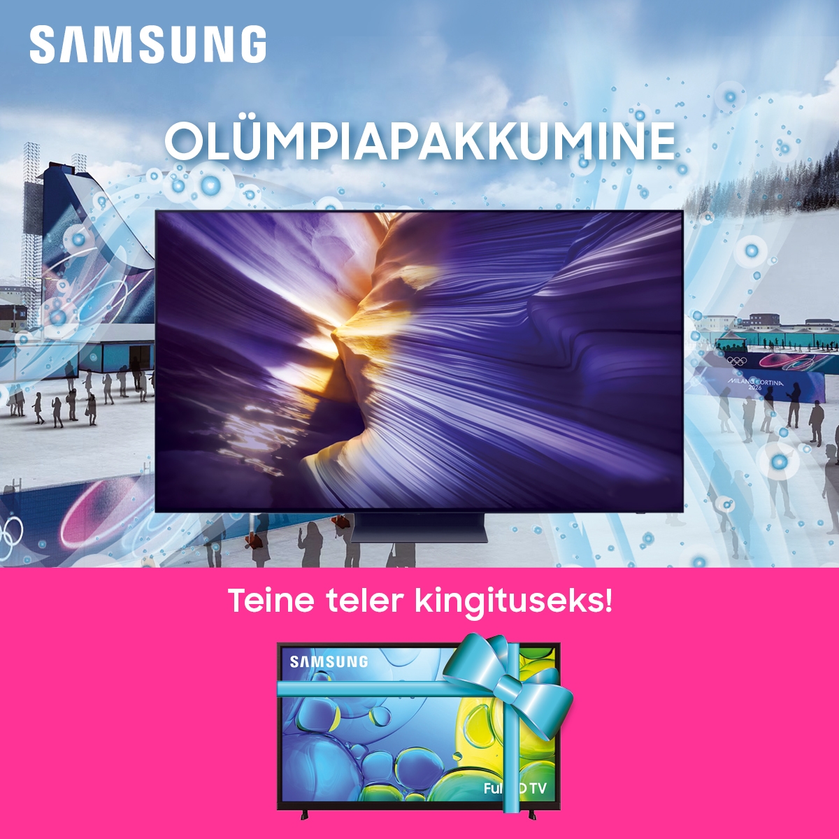 Valitud Samsungi teleritega kingituseks 27" teler!