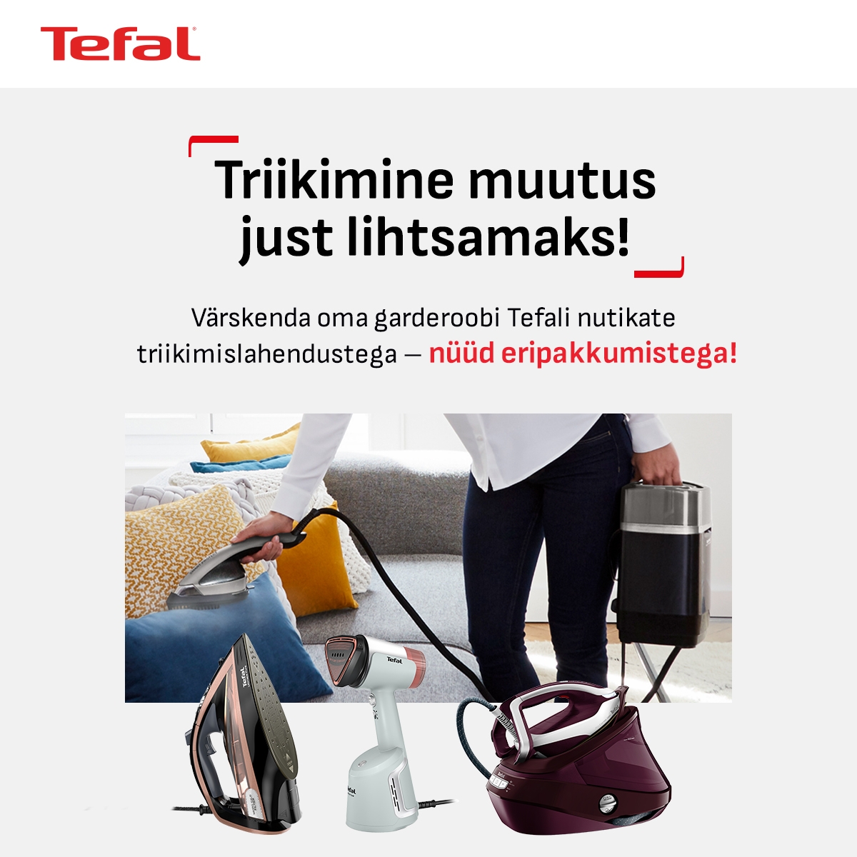 Tefal rõivaste hooldus