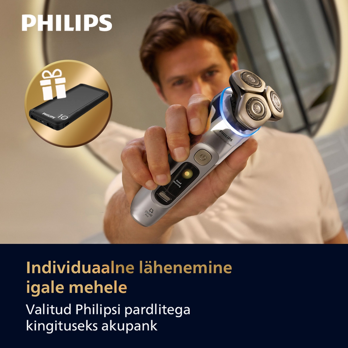 Philips S5000, S7000 või XP9000 seeria pardliga kingituseks akupank!