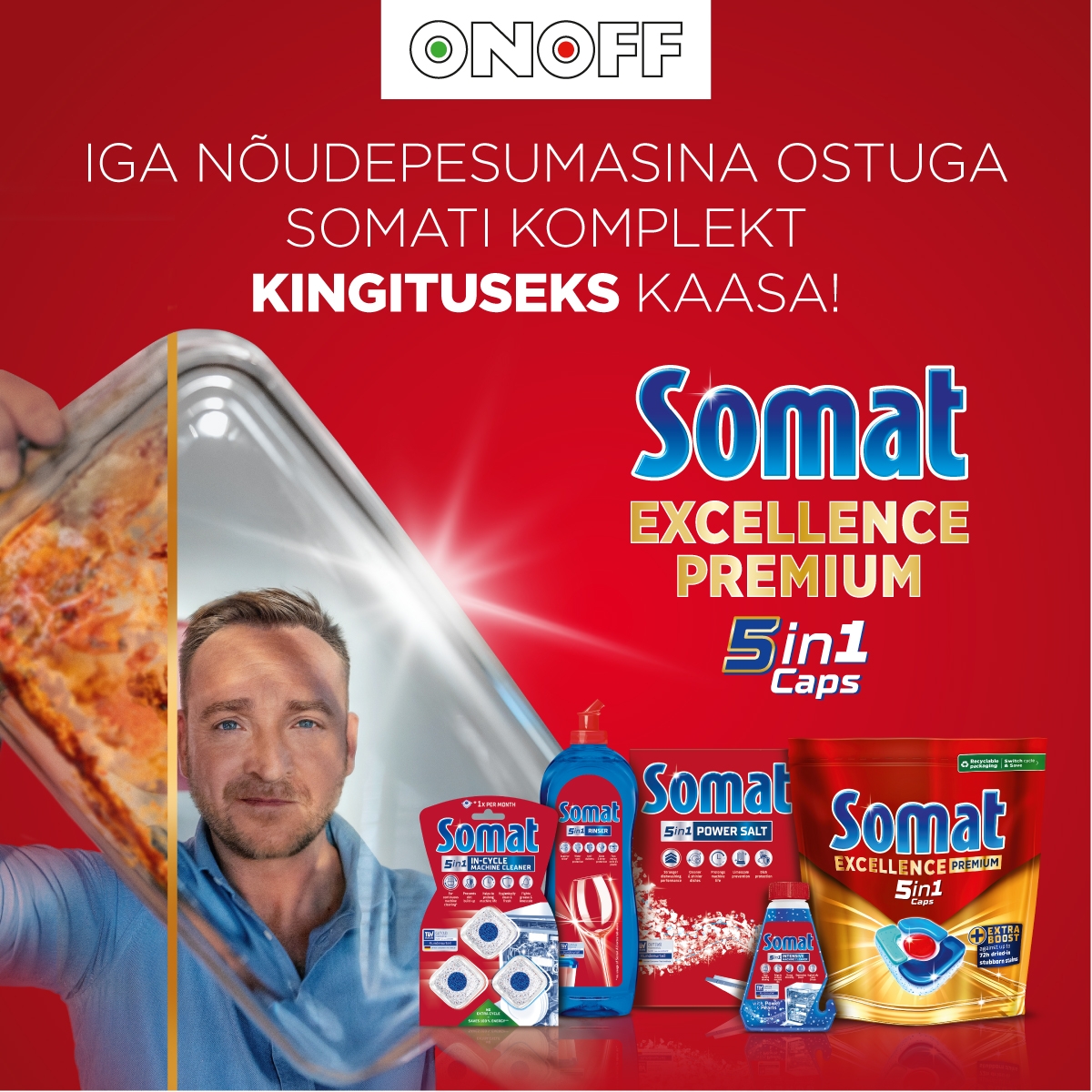 Igale nõudepesumasina ostjale kingituseks Somati kinkekomplekt