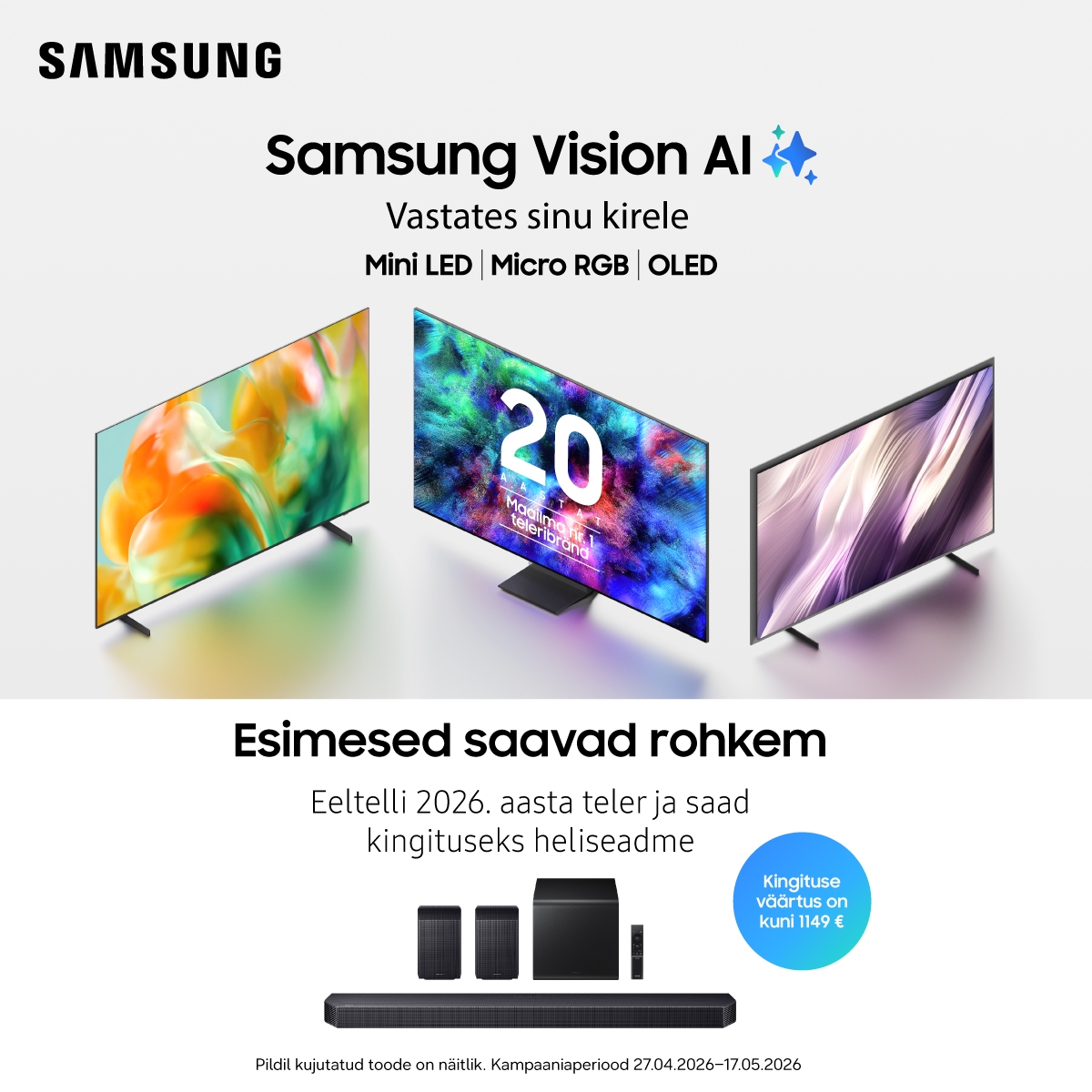 Samsung teleri eeltellimine