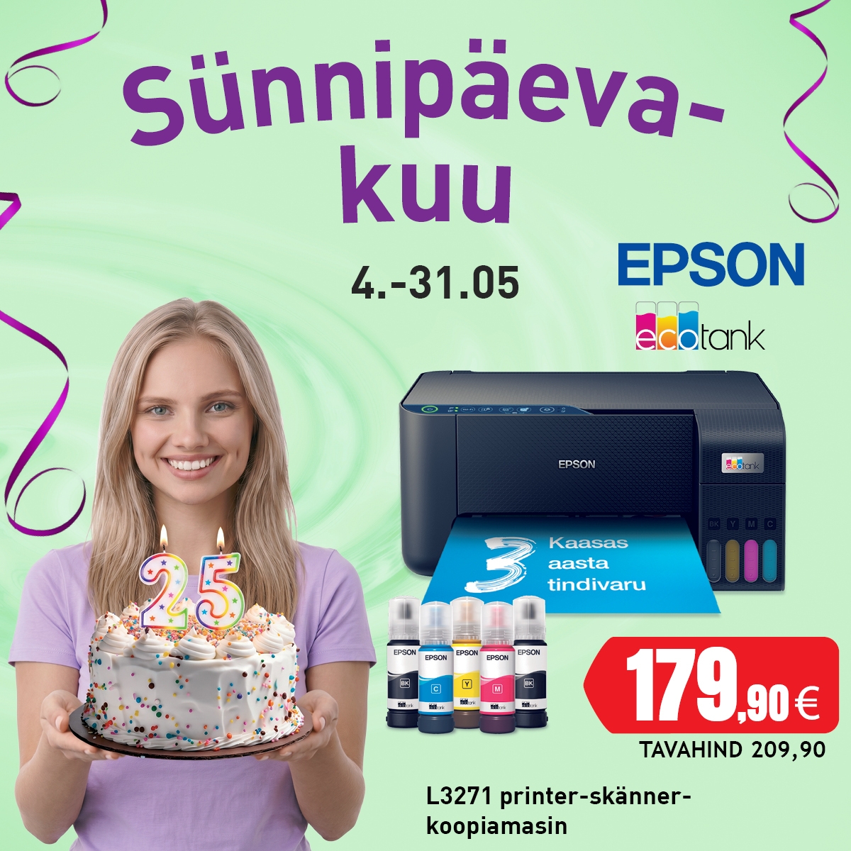 Sünnipäevakuu epson