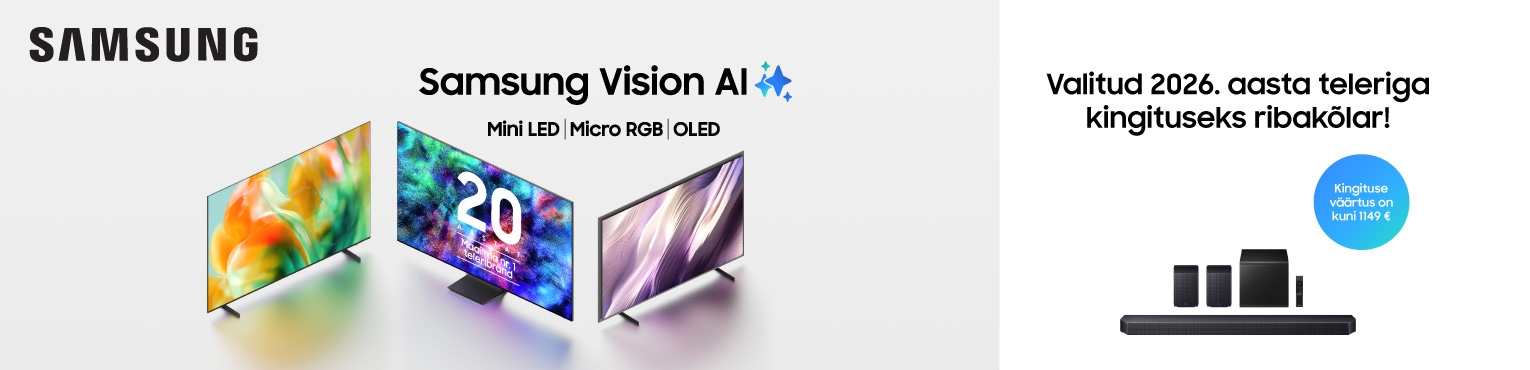 Samsungi 2026-a valitud teleri ostuga kingituseks ribakõlar HW-Q800H