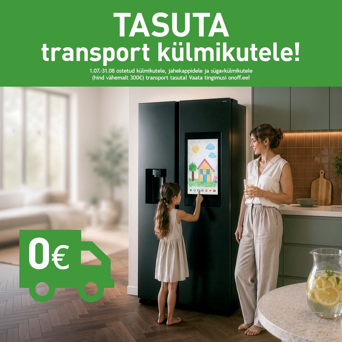 Tasuta transport külmikutele al. 300.-