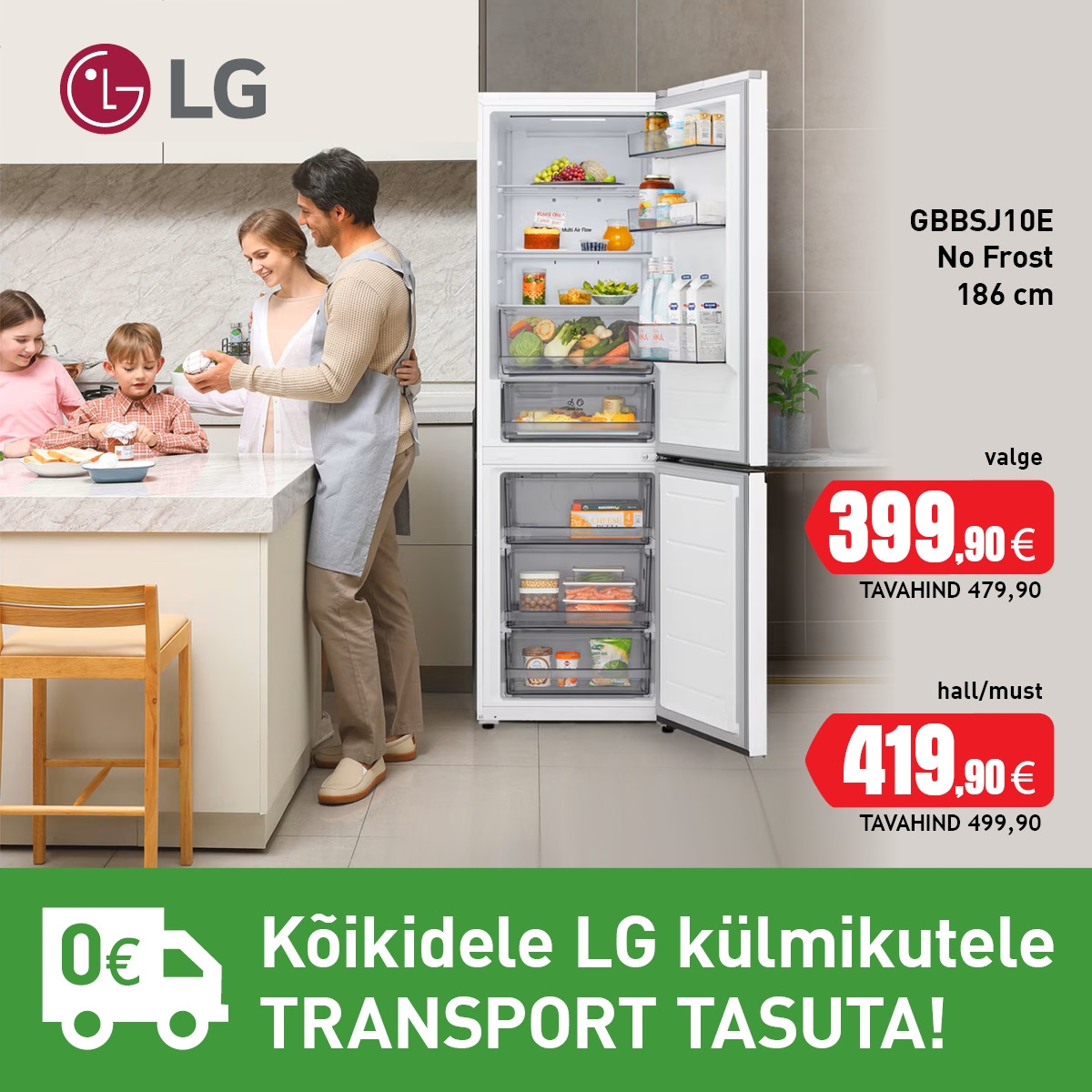 LG tasuta tranpsort Bännerid