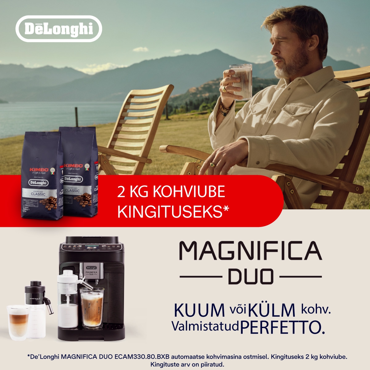 De'Longhi Magnifica Duo kohvimasinaga kingituseks 2 kg kohviube!