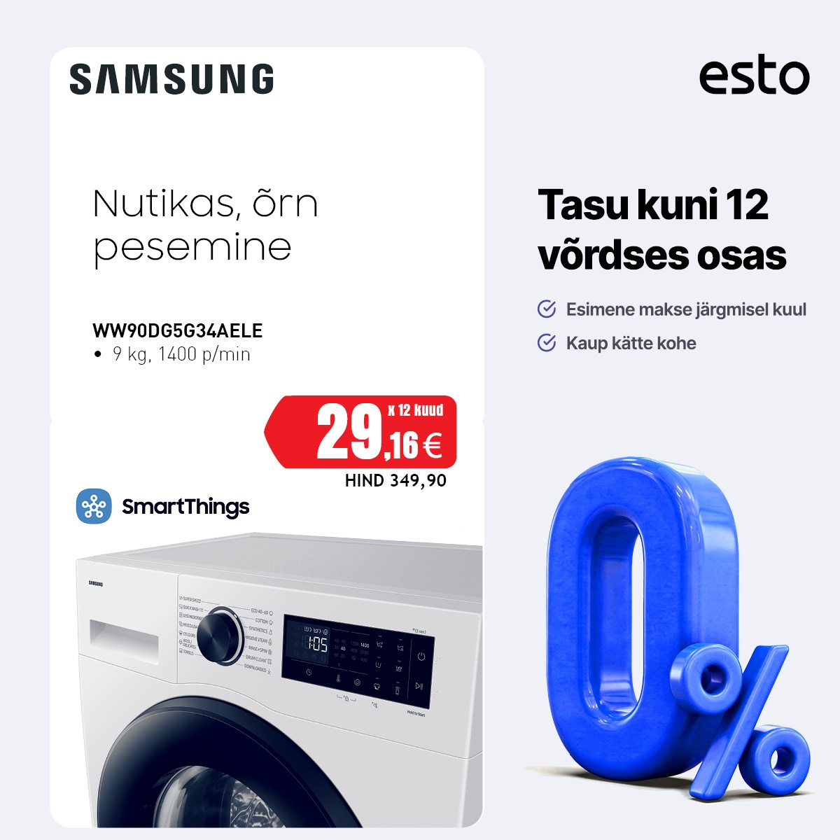 Samsung WW90DG5G34AELE