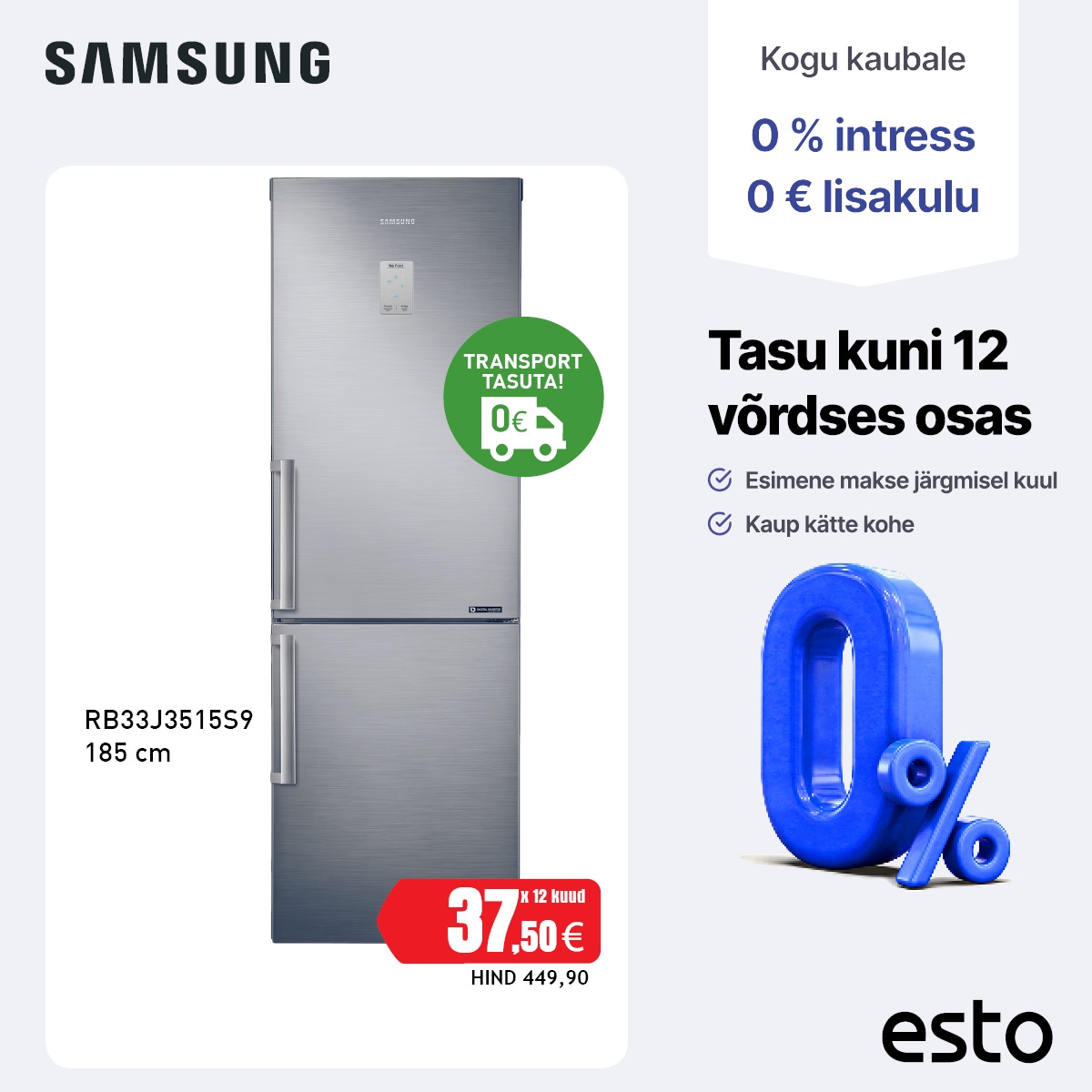 Esto Samsung RB33J3515S9/EF