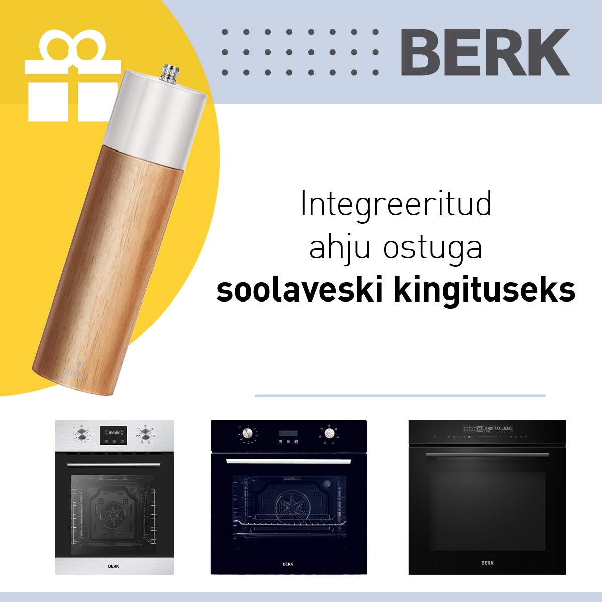 Berk integr. ahjuga kingituseks soolaveski!