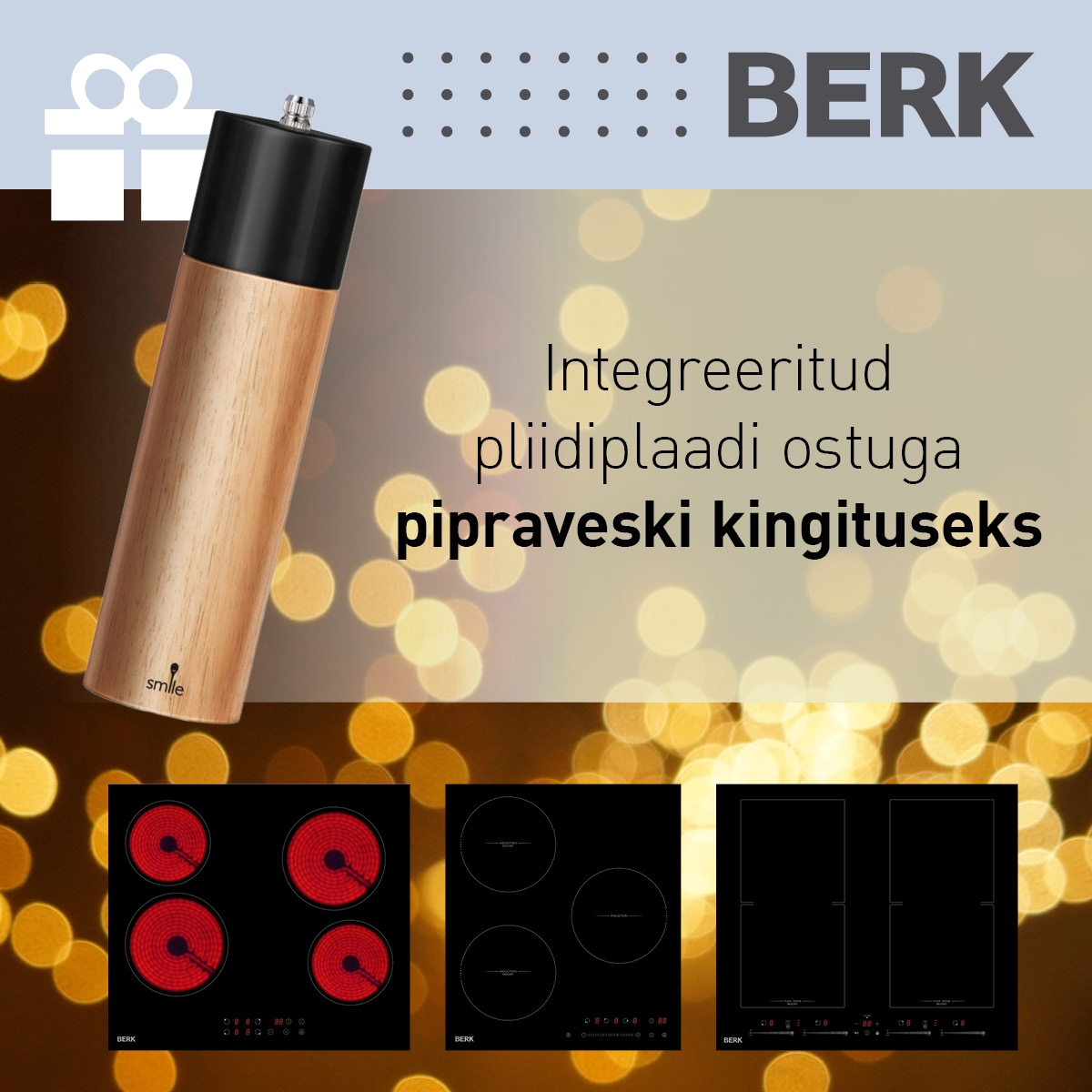 Berk pliidiplaadiga kingituseks pipraveski!