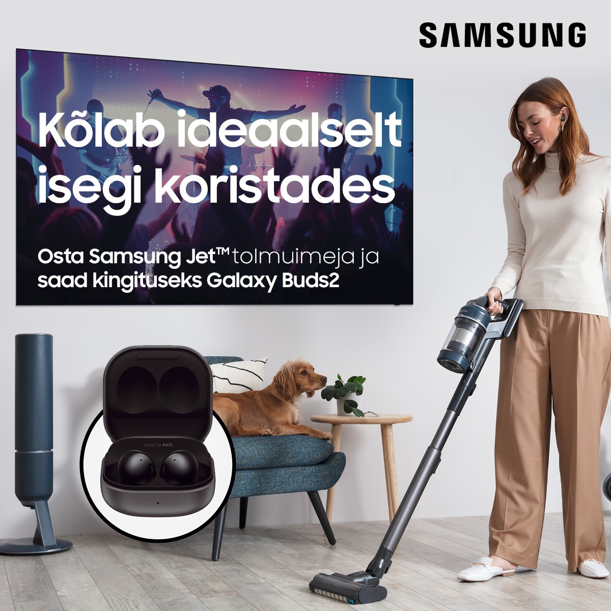 Samsung Jet varstolmuimejaga kingituseks Galaxy Buds2 kõrvaklapid