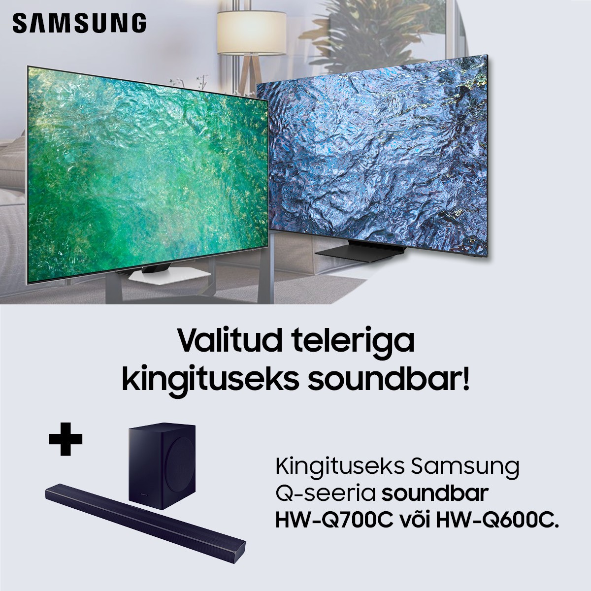 Valitud Samsung teleriga kingituseks Q600C soundbar!